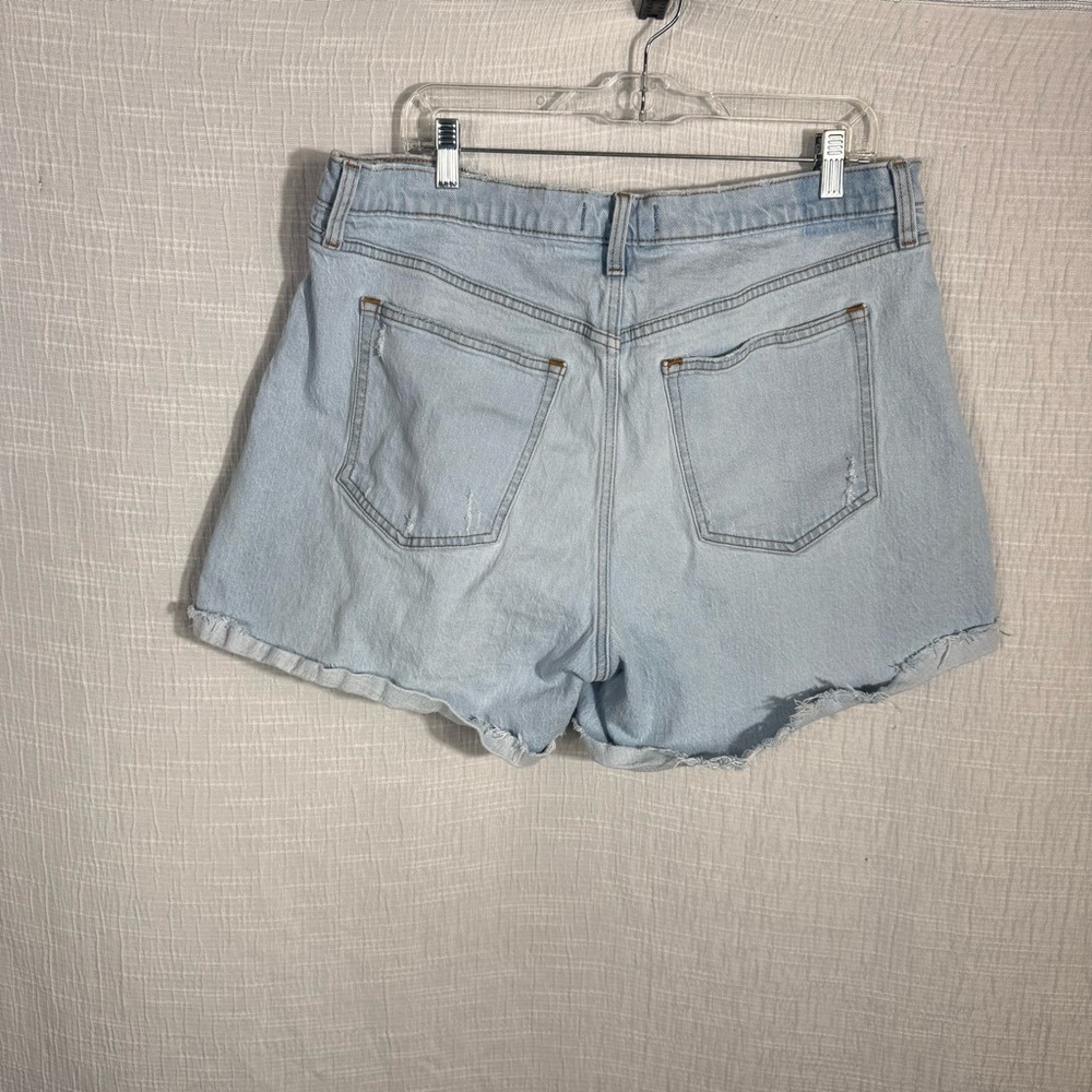 Abercrombie “The Dad Short” High Rise denim Shorts size 33/16 - Picture 3 of 9